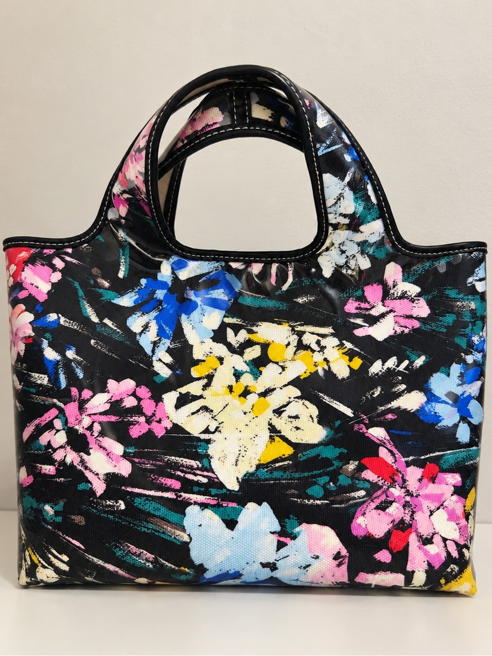 3.1 Phillip Lim Floral Print Glossy Tote Bag Multicolor